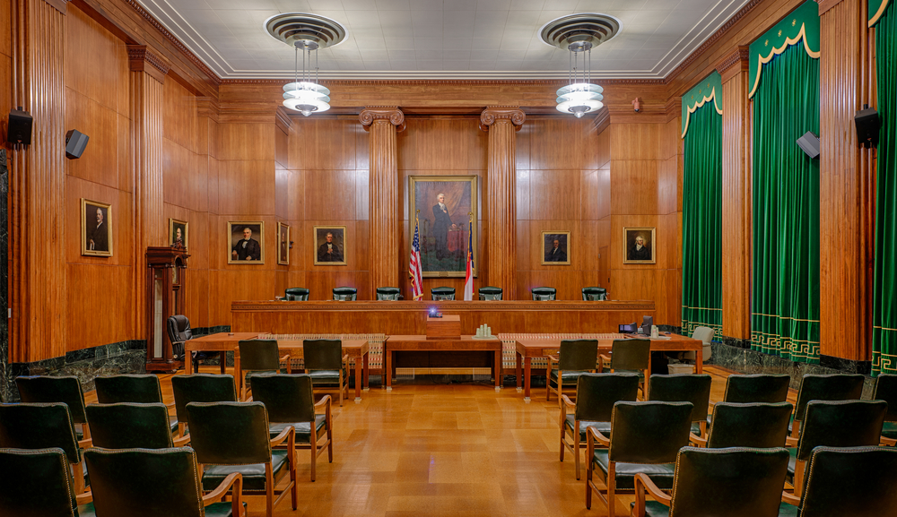 Inside the North Carolina Supreme Court chamber